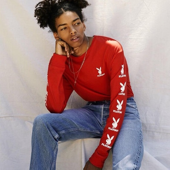 PacSun Playboy Long Sleeve Tee Medium - Picture 1 of 5